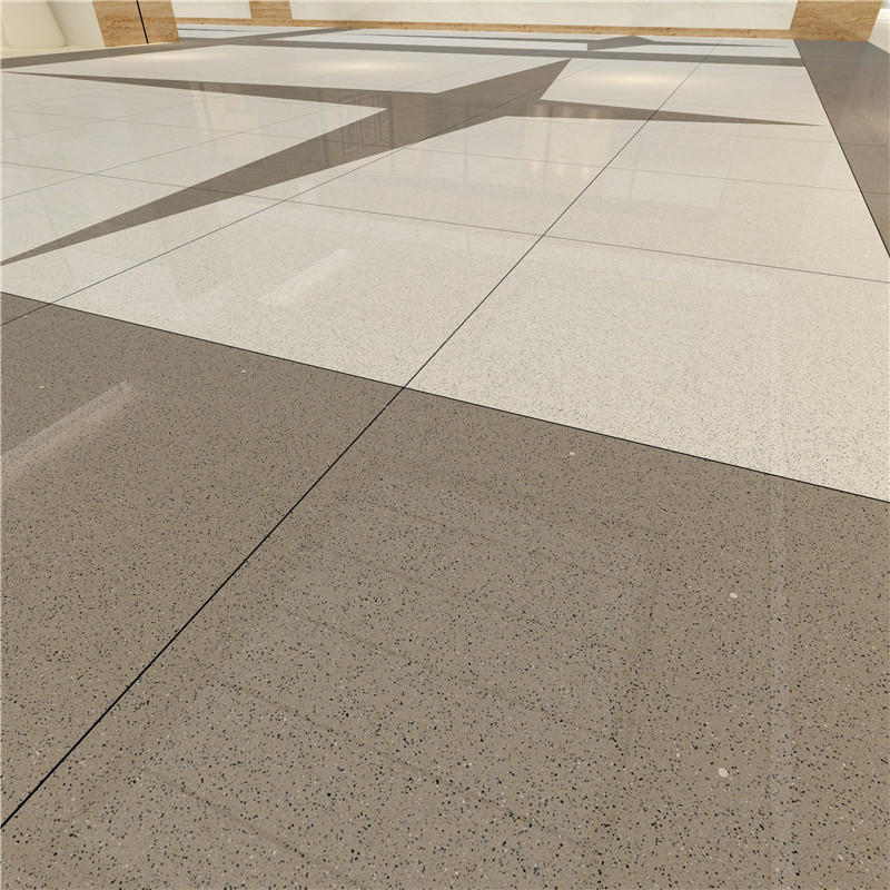 Gray full body of Polished Spots tiles VBDT005C 60x60cm/24x24